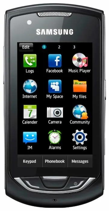 Телефон Samsung S5620, количество отзывов: 241