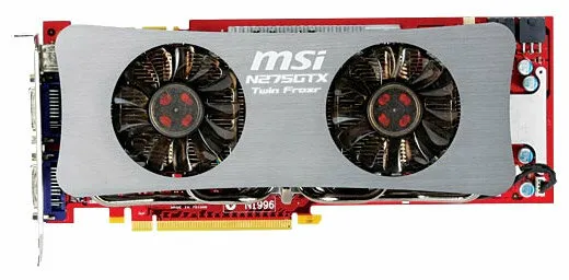 Видеокарта MSI GeForce GTX 275 633Mhz PCI-E 2.0 896Mb 2268Mhz 448 bit 2xDVI TV HDCP YPrPb, количество отзывов: 0