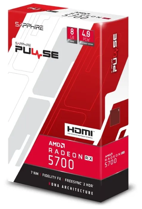 Видеокарта Sapphire Pulse Radeon RX 5700 1540MHz PCI-E 4.0 8192MB 14000MHz 256 bit HDMI 3xDisplayPort HDCP, количество отзывов: 10