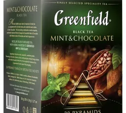 Отзыв на Чай черный Greenfield Mint & Chocolate в пирамидках: вкусный от 18.12.2022 3:15