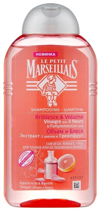 Le Petit Marseillais шампунь Экстракт трех цветов и грейпфрут для тонких или ослабленных волос, количество отзывов: 12