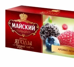 Отзыв на Чай черный Майский Лесные ягоды в пакетиках: вкусный от 22.5.2023 16:54 от 22.5.2023 16:54