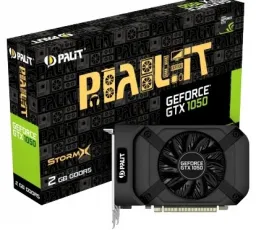 Видеокарта Palit GeForce GTX 1050 1354MHz PCI-E 3.0 2048MB 7000MHz 128 bit DVI HDMI HDCP StormX, количество отзывов: 1