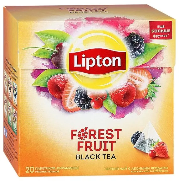 Чай черный Lipton Forest Fruit в пирамидках, количество отзывов: 47