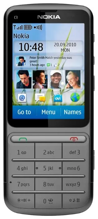 Телефон Nokia C3 Touch and Type, количество отзывов: 48