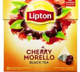 Чай черный Lipton Cherry Morello в пирамидках, количество отзывов: 9