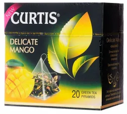 Отзыв на Чай зеленый Curtis Delicate Mango в пирамидках: мягкий, тонкий, прекрасный, нежный