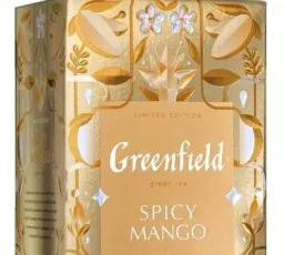 Отзыв на Чай зеленый Greenfield Limited edition Spicy Mango в пакетиках: красивый, обычный, серебристый, вкусный