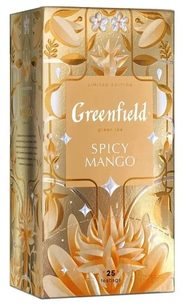 Чай зеленый Greenfield Limited edition Spicy Mango в пакетиках, количество отзывов: 8