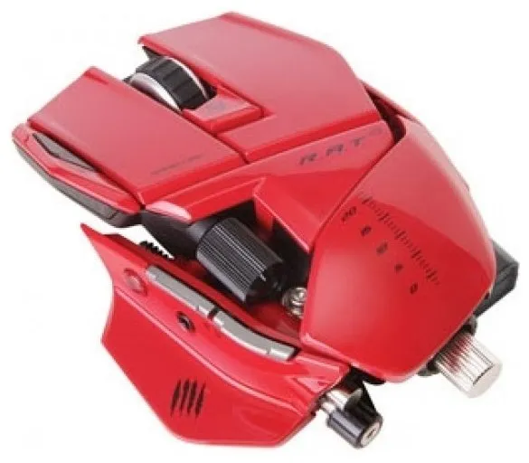 Мышь Mad Catz R.A.T.9 Wireless Gaming Mouse Gloss Red USB, количество отзывов: 10