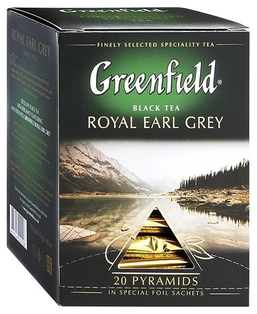 Чай черный Greenfield Royal Earl Grey в пирамидках, количество отзывов: 10