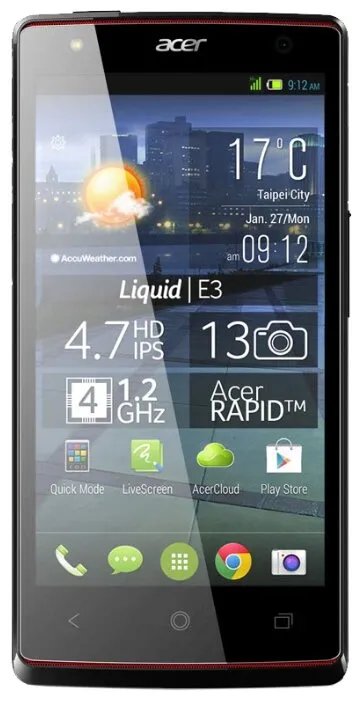 Смартфон Acer Liquid E3, количество отзывов: 10