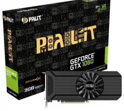 Видеокарта Palit GeForce GTX 1060 1506MHz PCI-E 3.0 3072MB 8000MHz 192 bit DVI HDMI HDCP StormX, количество отзывов: 9