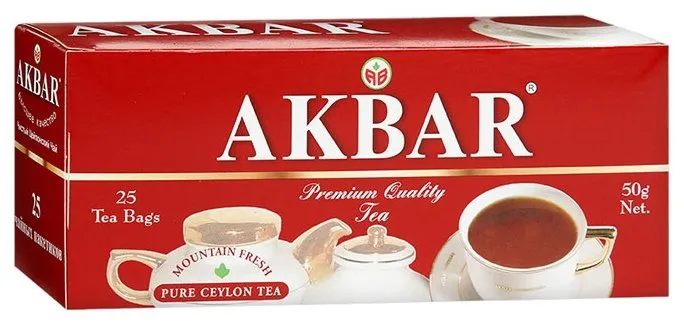 Чай черный Akbar Mountain Fresh в пакетиках, количество отзывов: 10