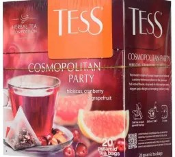 Чайный напиток красный Tess Cosmopolitan party в пирамидках, количество отзывов: 10