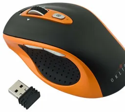 Мышь OKLICK 404 SW Wireless Laser Mouse Black-Orange USB, количество отзывов: 10