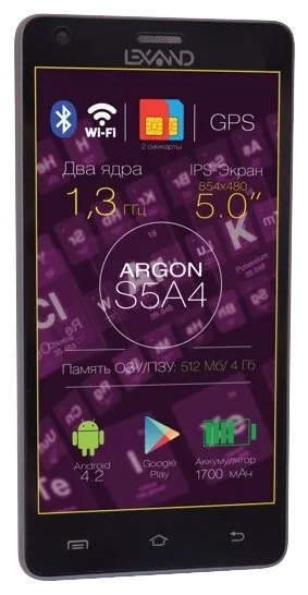 Смартфон LEXAND S5A4 Argon, количество отзывов: 10