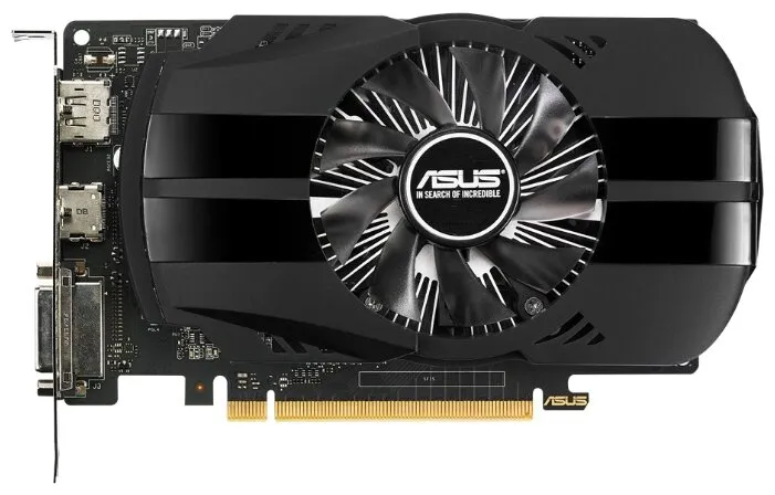 Видеокарта ASUS GeForce GTX 1050 Ti 1290MHz PCI-E 3.0 4096MB 7008MHz 128 bit DVI HDMI HDCP Phoenix, количество отзывов: 10