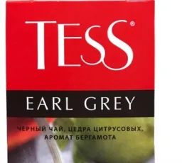 Чай черный Tess Earl grey в пакетиках, количество отзывов: 10