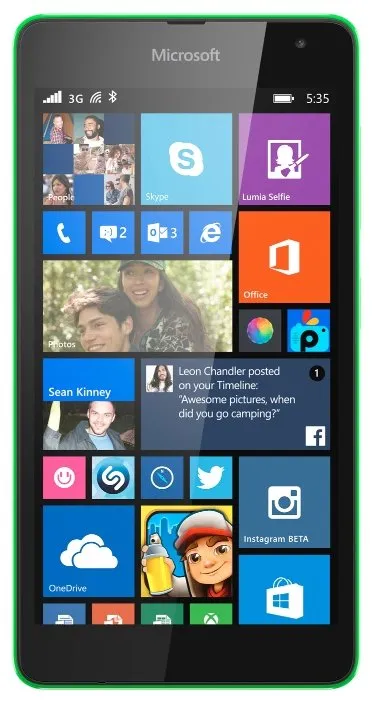 Смартфон Microsoft Lumia 535, количество отзывов: 10